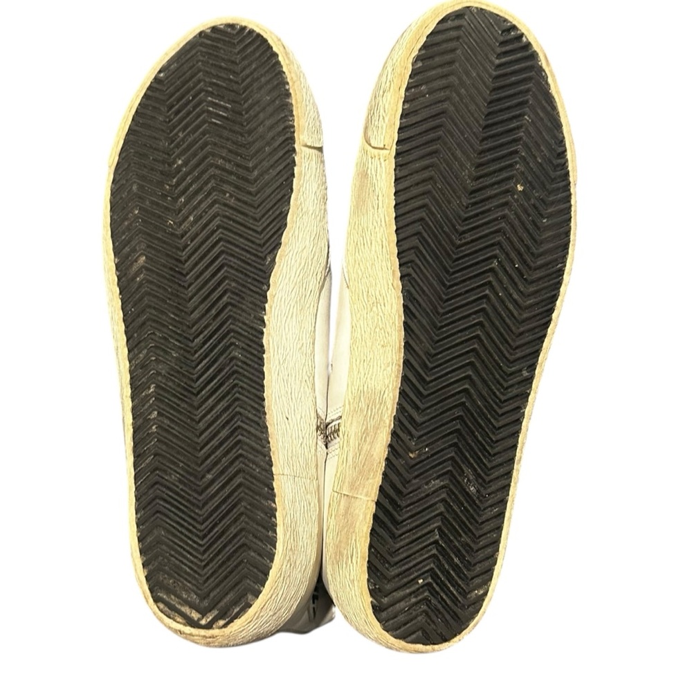 Golden Goose Francy White Leather Gray Suede Star Lace-Up Hi-Top Sneakers w/Box - Picture 7 of 7